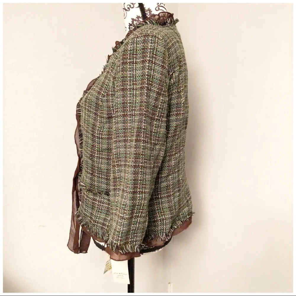 Julie Mitchell Tweed Jacket Sz 14P NWT - Picture 4 of 7